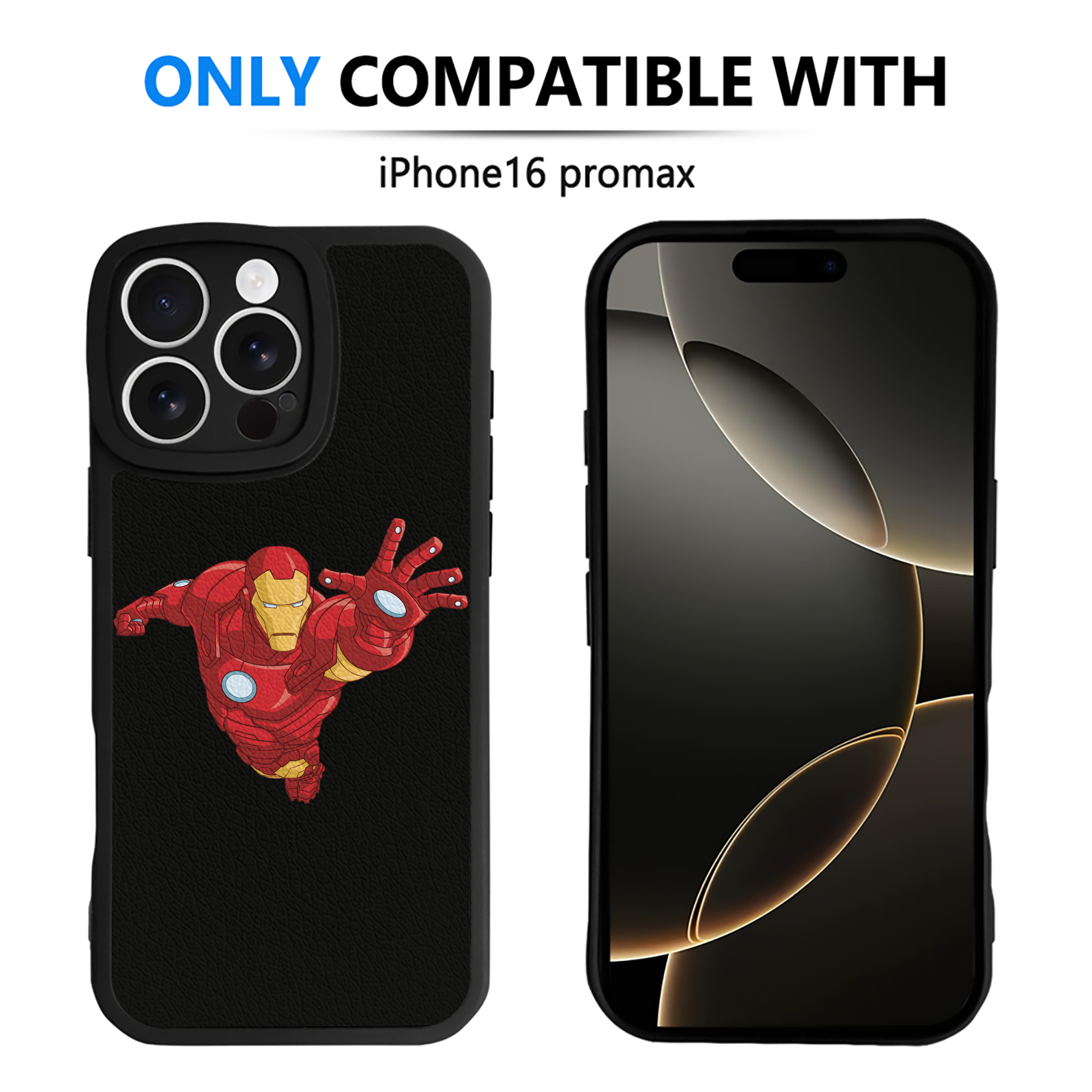 （画像用） アベンジャーズ The Avengers 【iPhone 16シリーズ対応】シリコンスマホケース（レザー調） 材質：シリコン